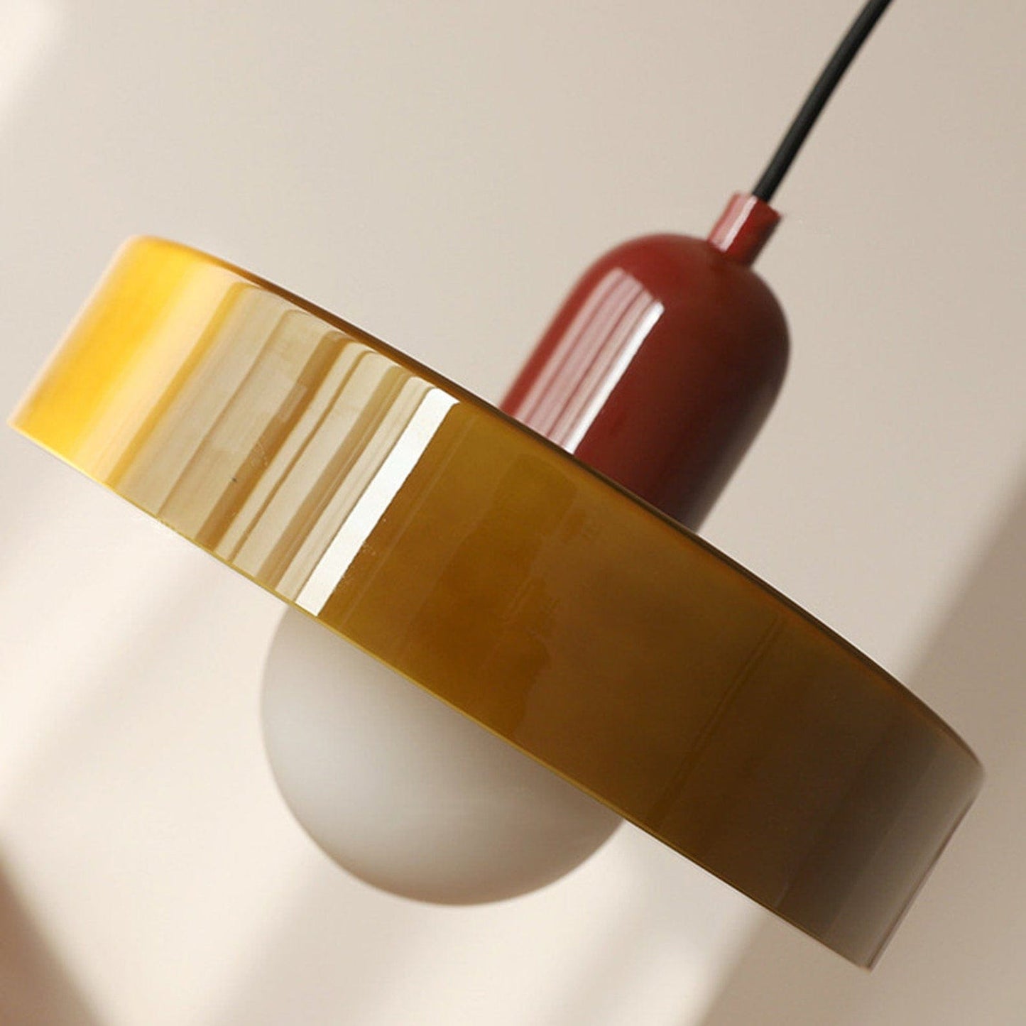 Retro Loftslampe Med Pendel - Vintage Lampe I Glas Lamps Danmarkmode