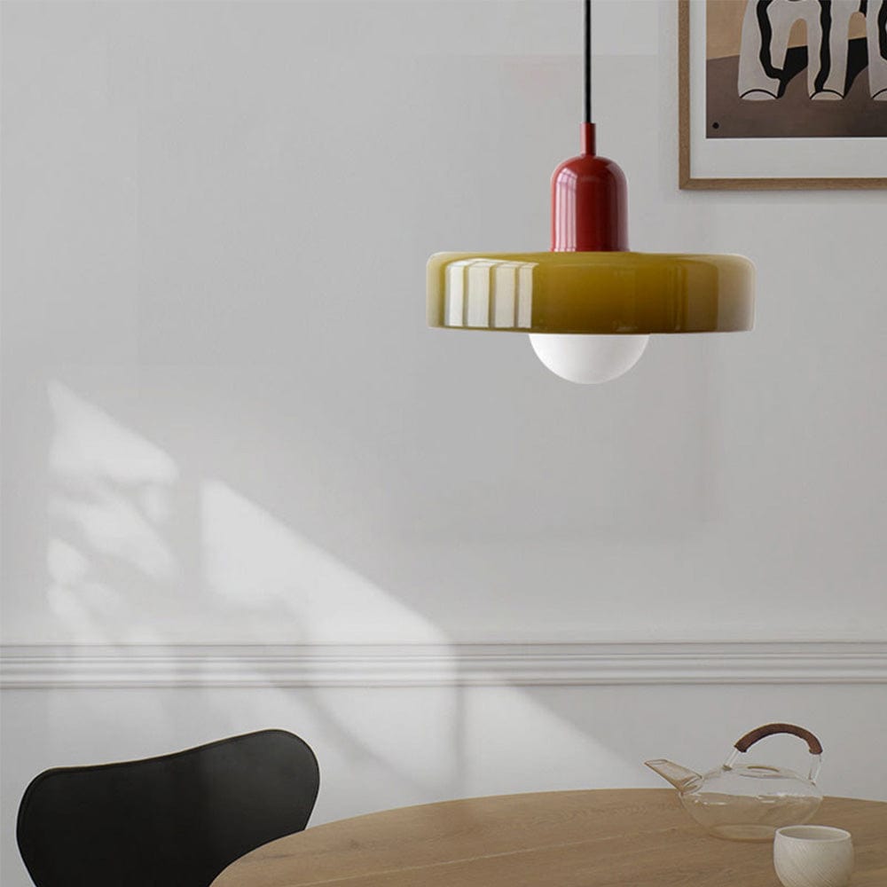 Retro Loftslampe Med Pendel - Vintage Lampe I Glas Lamps Danmarkmode