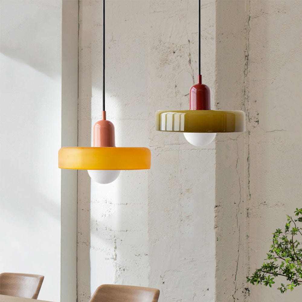Retro Loftslampe Med Pendel - Vintage Lampe I Glas Lamps Danmarkmode