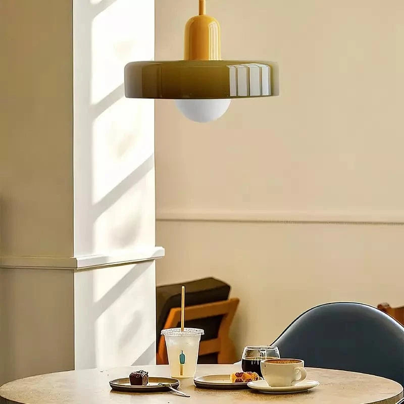 Retro Loftslampe Med Pendel - Vintage Lampe I Glas Lamps Danmarkmode