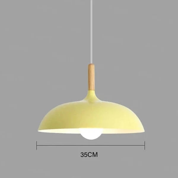 Retro Pendel Lampe - Luksus Hængende Lampe - Led - Eg - Metal Ceiling lamps Danmarkmode.dk
