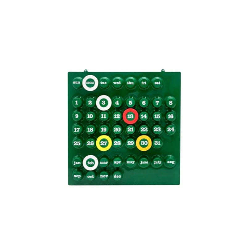 Ring A Date Kalender 2025 - Vægdekoration - Postmoderne - ABS Wall Calendars Danmarkmode.dk