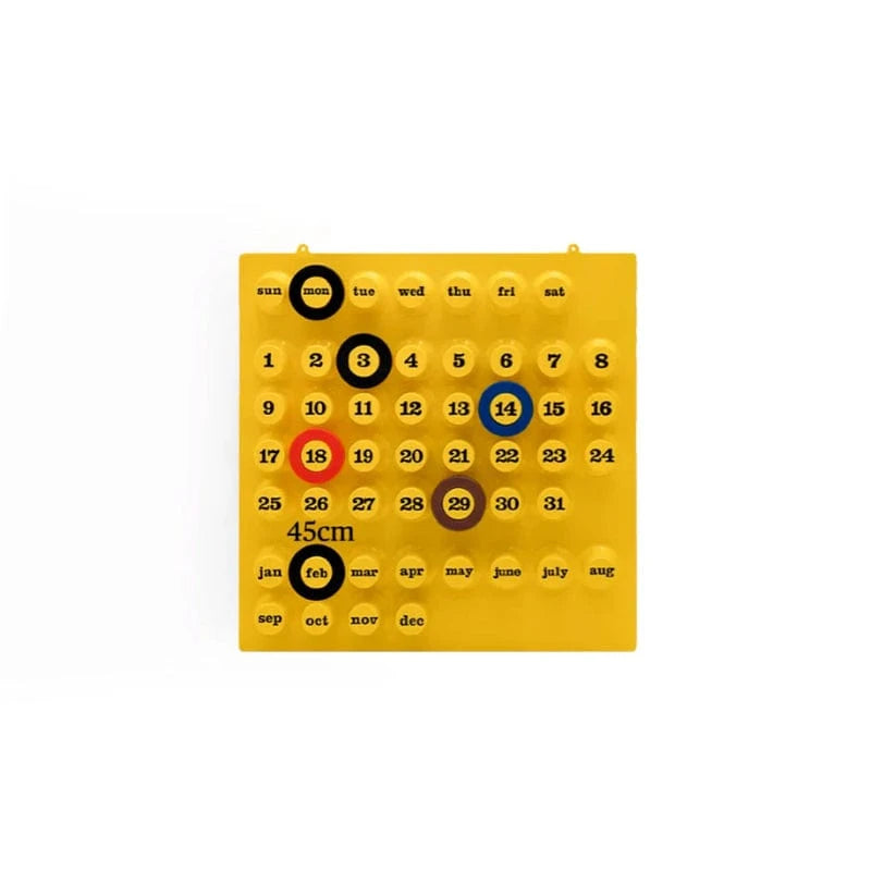 Ring A Date Kalender 2025 - Vægdekoration - Postmoderne - ABS Wall Calendars Danmarkmode.dk
