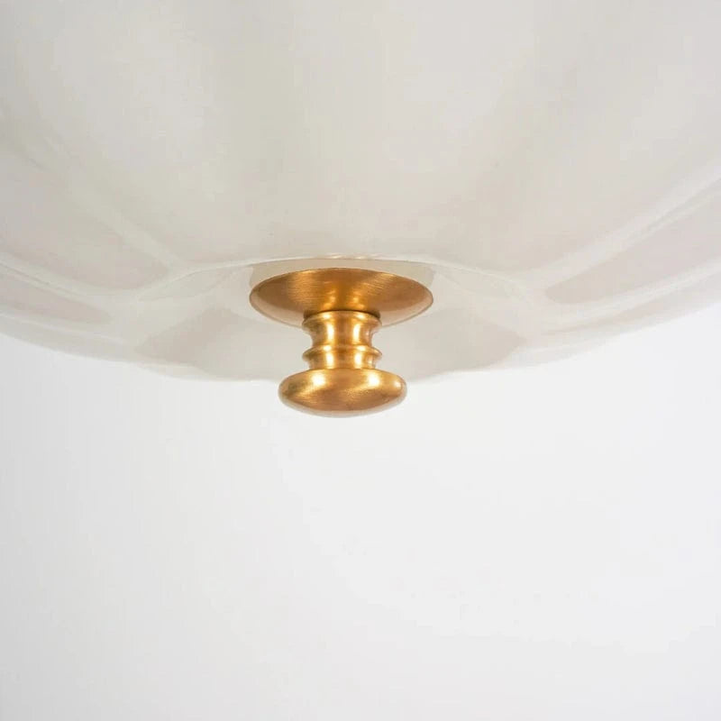 Rosehill Blomst Kurv Lysekrone - Glas - E14 Pære - Guldkæde - 40cm Ceiling Light Fixtures Danmarkmode.dk