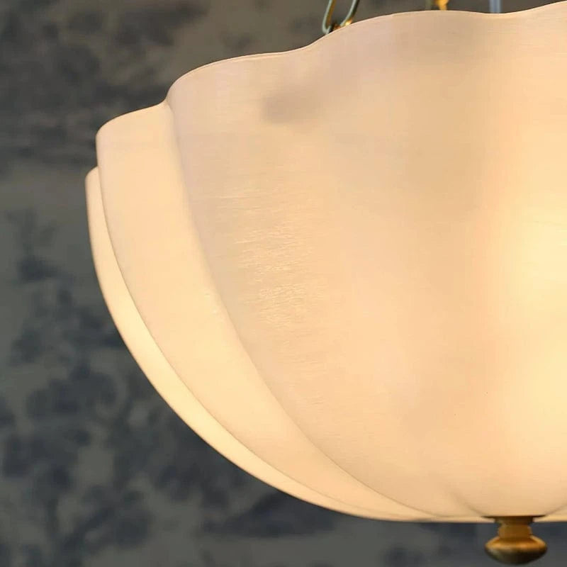 Rosehill Blomst Kurv Lysekrone - Glas - E14 Pære - Guldkæde - 40cm Ceiling Light Fixtures Danmarkmode.dk