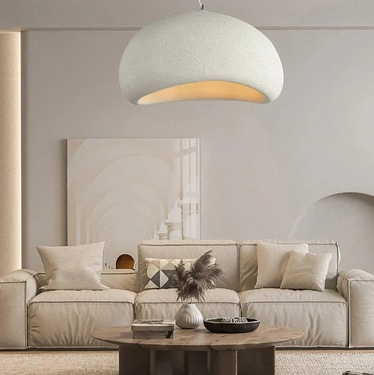 Rustik Loftlampe - Organisk LED Lampe - Japandi Style Ceiling Light Fixtures Danmarkmode.dk