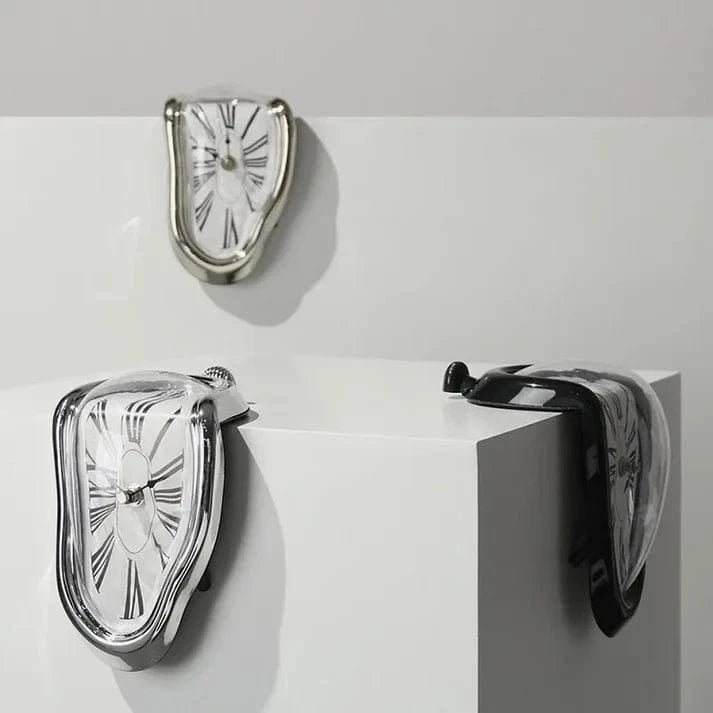 Salvador Dali Romertal Smelteur - Lydløst Vægur - 90 grader - Surrealisme Clocks Danmarkmode.dk