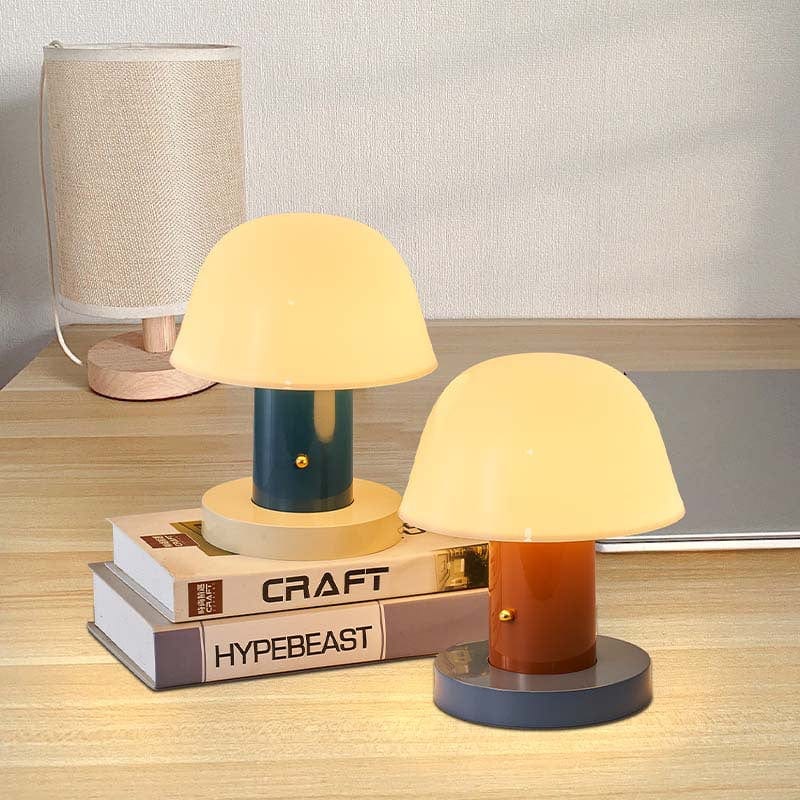 Setago JH27 Mushroom Bordlampe - Polycarbonat - Bærbar - USB-Opladning Table Lamp Danmarkmode.dk
