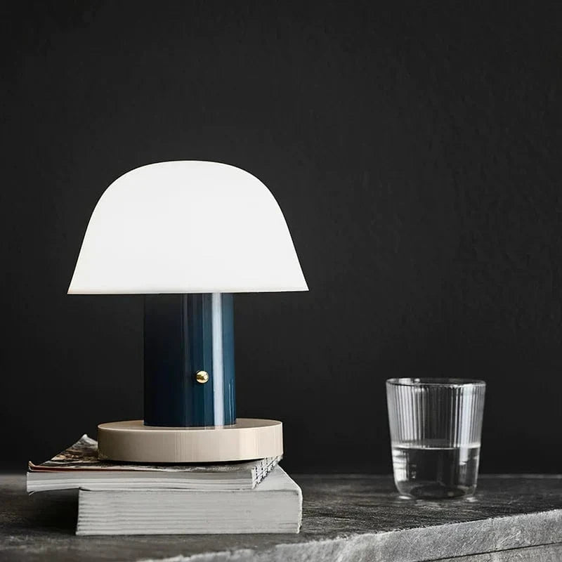 Setago JH27 Mushroom Bordlampe - Polycarbonat - Bærbar - USB-Opladning Table Lamp Danmarkmode.dk