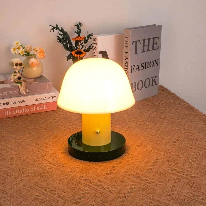 Setago JH27 Mushroom Bordlampe - Polycarbonat - Bærbar - USB-Opladning Table Lamp Danmarkmode.dk