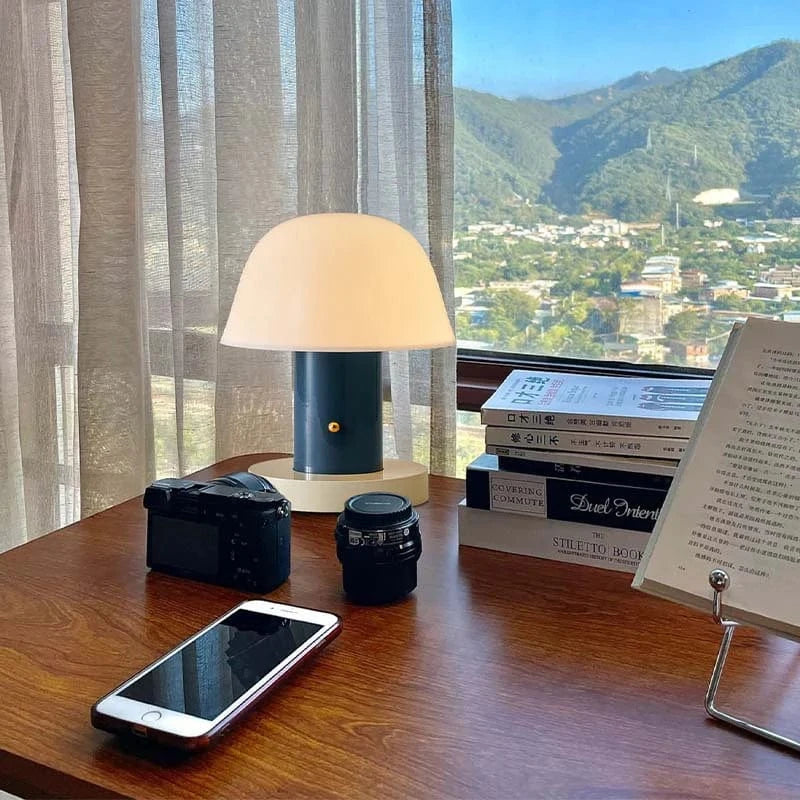Setago JH27 Mushroom Bordlampe - Polycarbonat - Bærbar - USB-Opladning Table Lamp Danmarkmode.dk