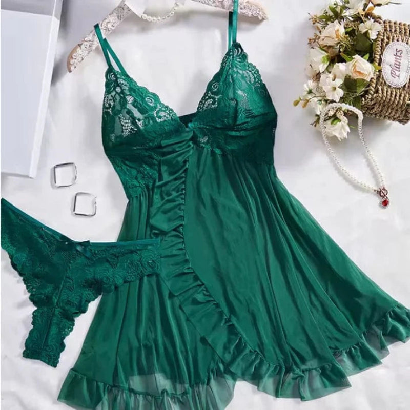 Sexet åben Undertøj til Kvinder - Forførende - Mesh - Nattøj - Præget Lingerie Danmarkmode.dk