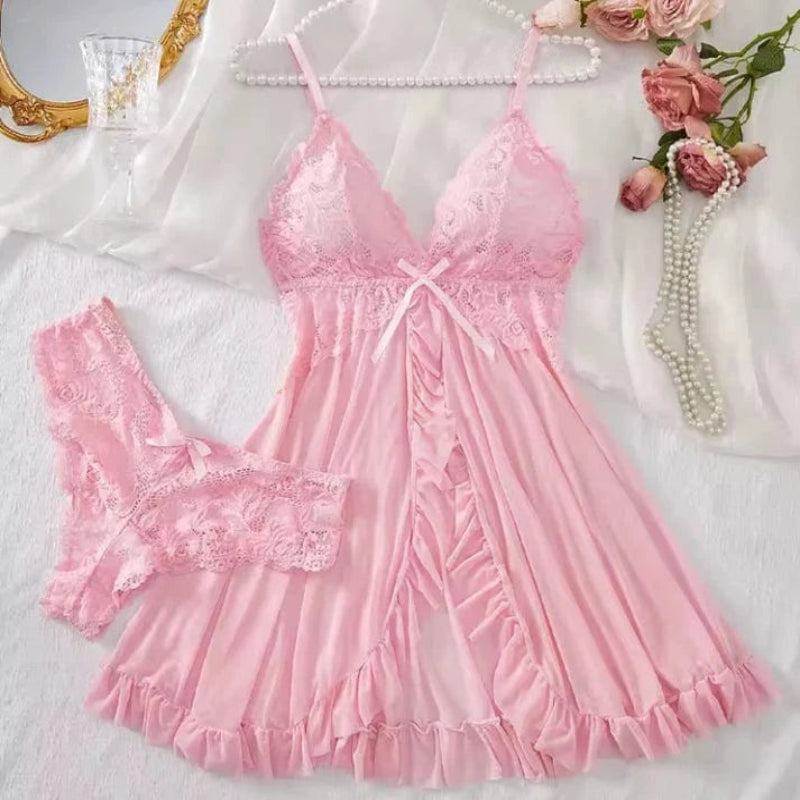 Sexet åben Undertøj til Kvinder - Forførende - Mesh - Nattøj - Præget Lingerie Danmarkmode.dk