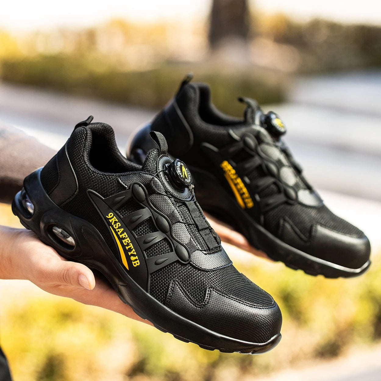 Sikkerhedssko Herre - Arbejdssko - Skridsikre Sko - Sikkerhedsstøvler - Steel Toe Safety Shoes Danmarkmode.dk