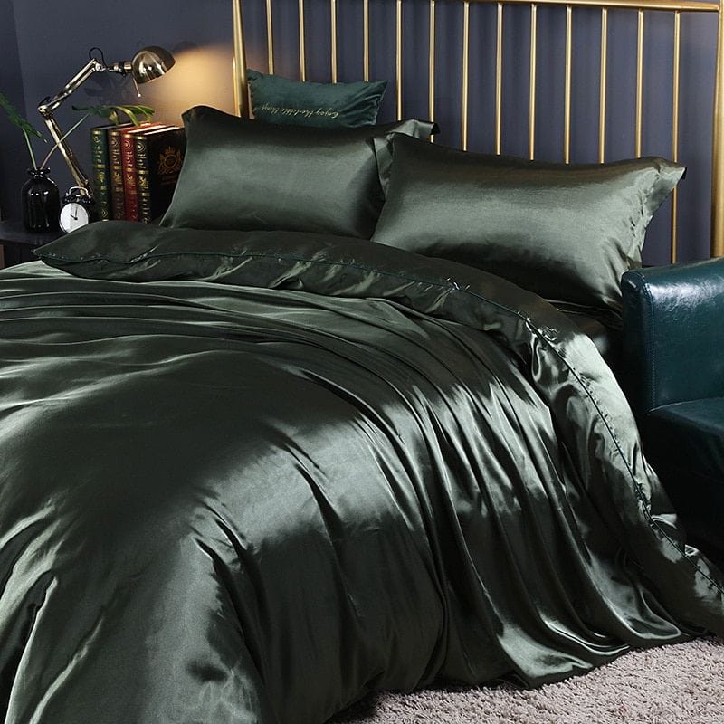 SilkCare Hypoallergenisk blødt silkedynebetræk | luksus sengetøj, King/Queen Size, grå, kønsneutral Bedding Danmarkmode.dk