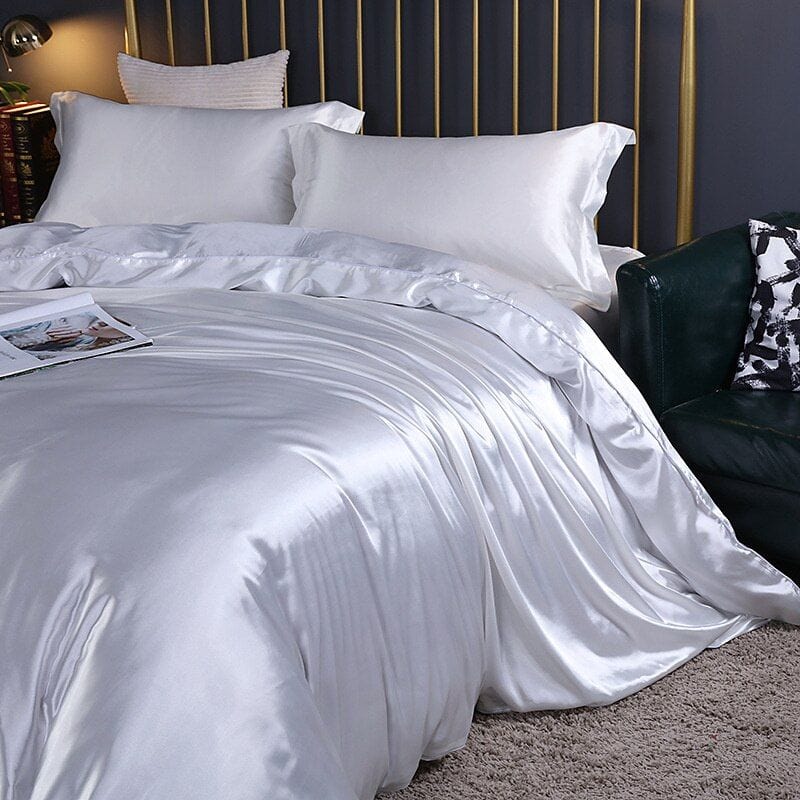 SilkCare Hypoallergenisk blødt silkedynebetræk | luksus sengetøj, King/Queen Size, grå, kønsneutral Bedding Danmarkmode.dk