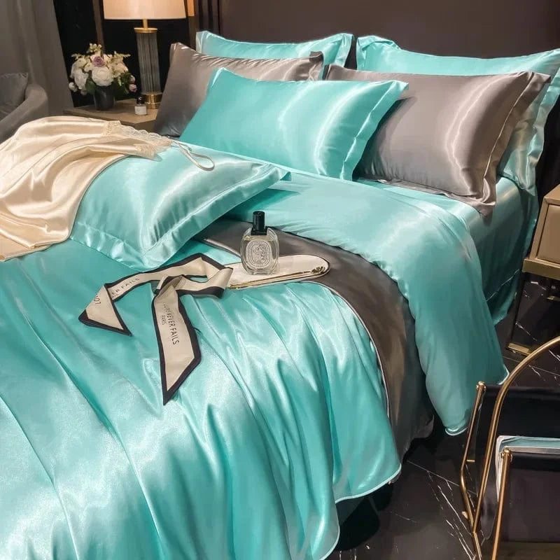 Silke sengesæt - LuxeSilk luksus silke dynebetræk og pudebetræk, Queen/King, blødt, elegant, perfekt gave til hende Bedding Danmarkmode.dk