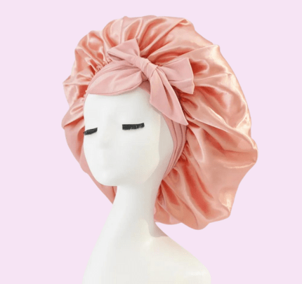 Silkehue Natten | 1+1 Gratis | Premium Silk Sleep Cap | Unisex, Soft, Durable, Light Pink Sleep Cap Danmarkmode.dk