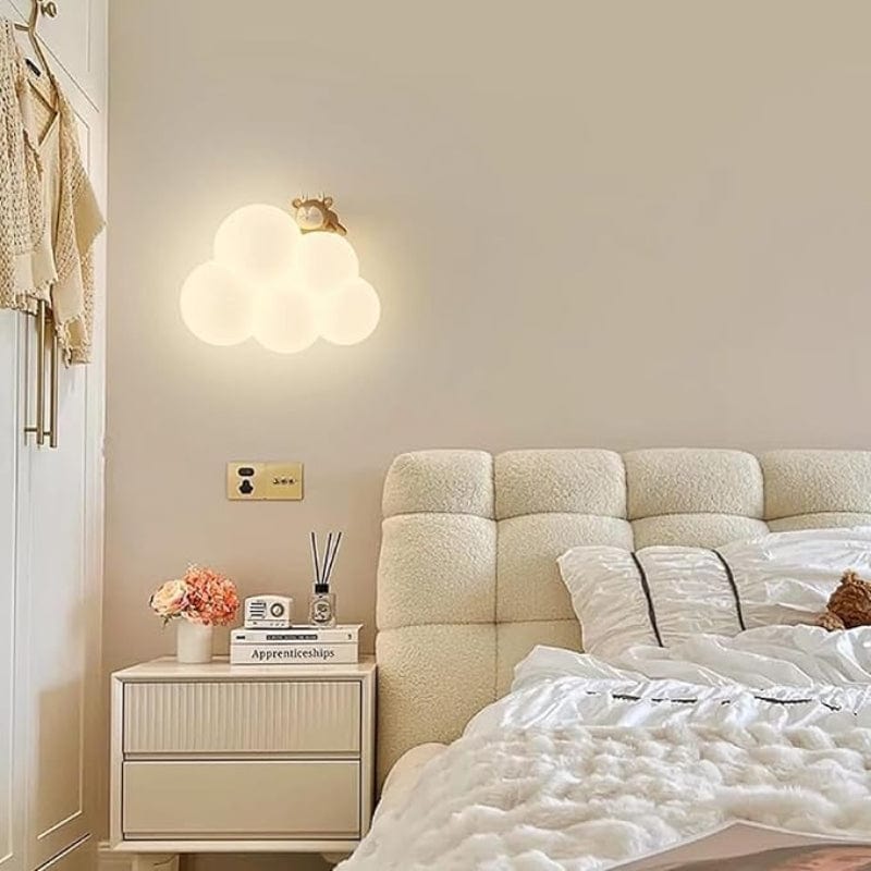 Skyformet LED Væglampe - Lampe til Børneværelse - Akryl - Sengelampe Wall Light Fixtures Danmarkmode.dk
