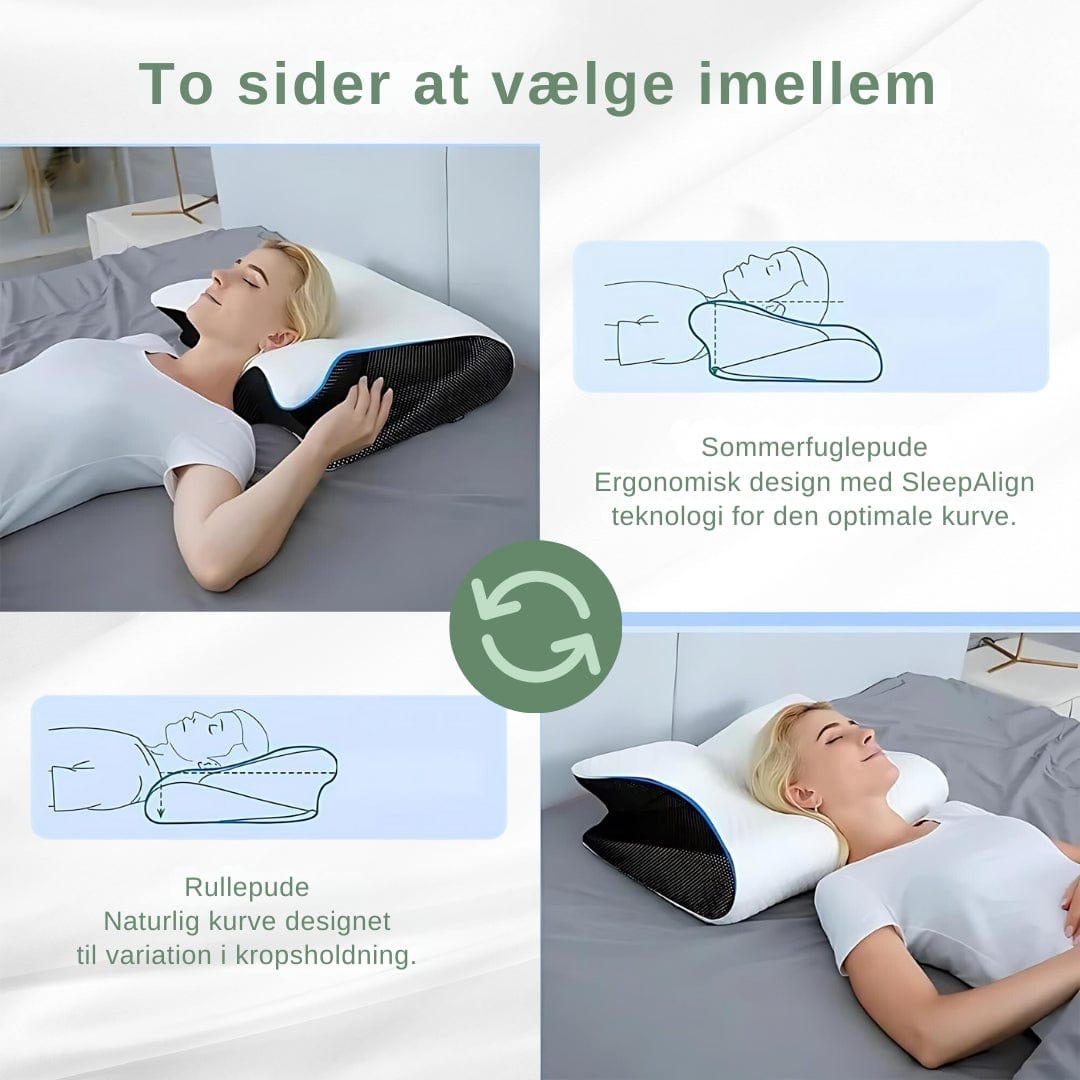 SleepAlign - Ergonomisk Ortopædisk Pude Til Smertefri Søvn Orthopedic Pillows Danmarkmode.dk