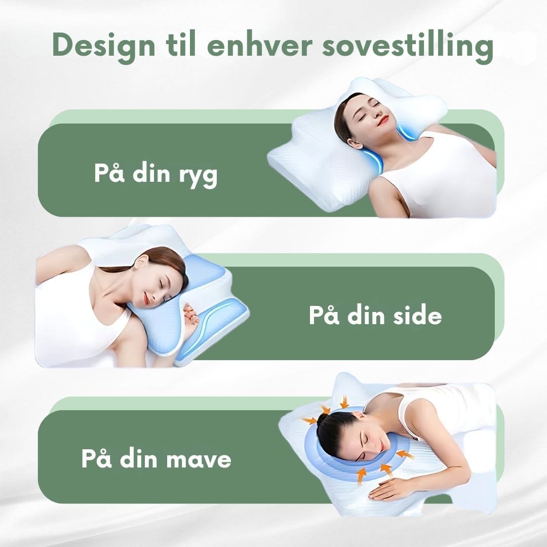 SleepAlign - Ergonomisk Ortopædisk Pude Til Smertefri Søvn Orthopedic Pillows Danmarkmode.dk