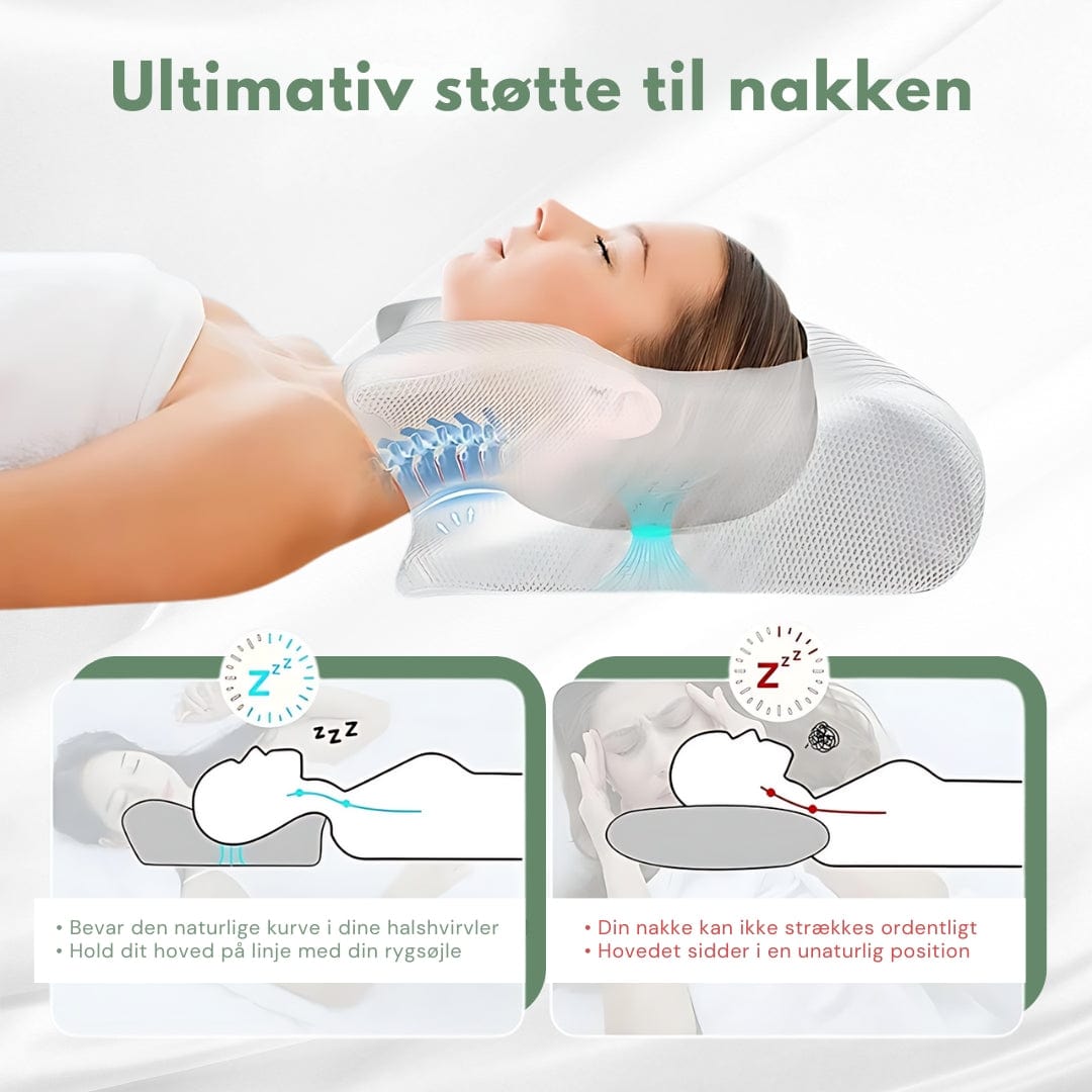 SleepAlign - Ergonomisk Ortopædisk Pude Til Smertefri Søvn Orthopedic Pillows Danmarkmode.dk