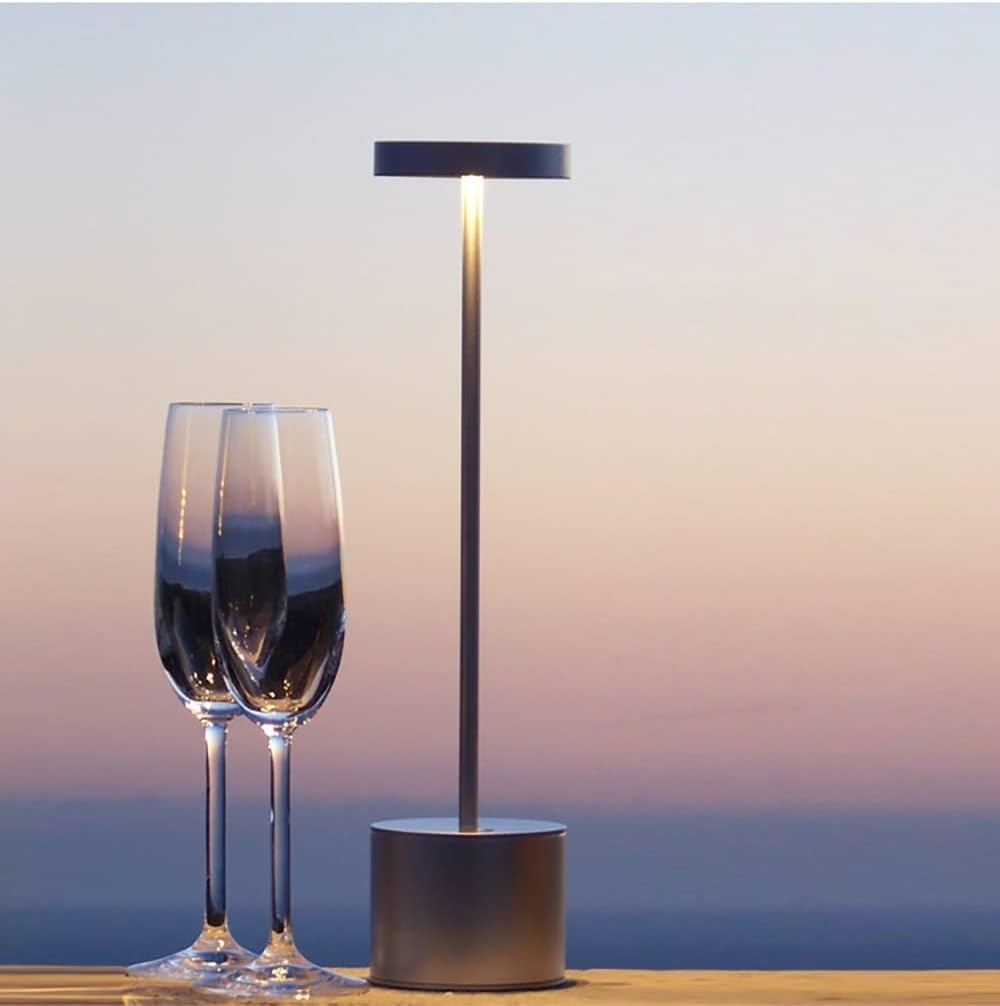 Sort Bologna Bordlampe - LED Lys - Touche Lampe - Trådløs - Denopladelige Table Lamp Danmarkmode.dk