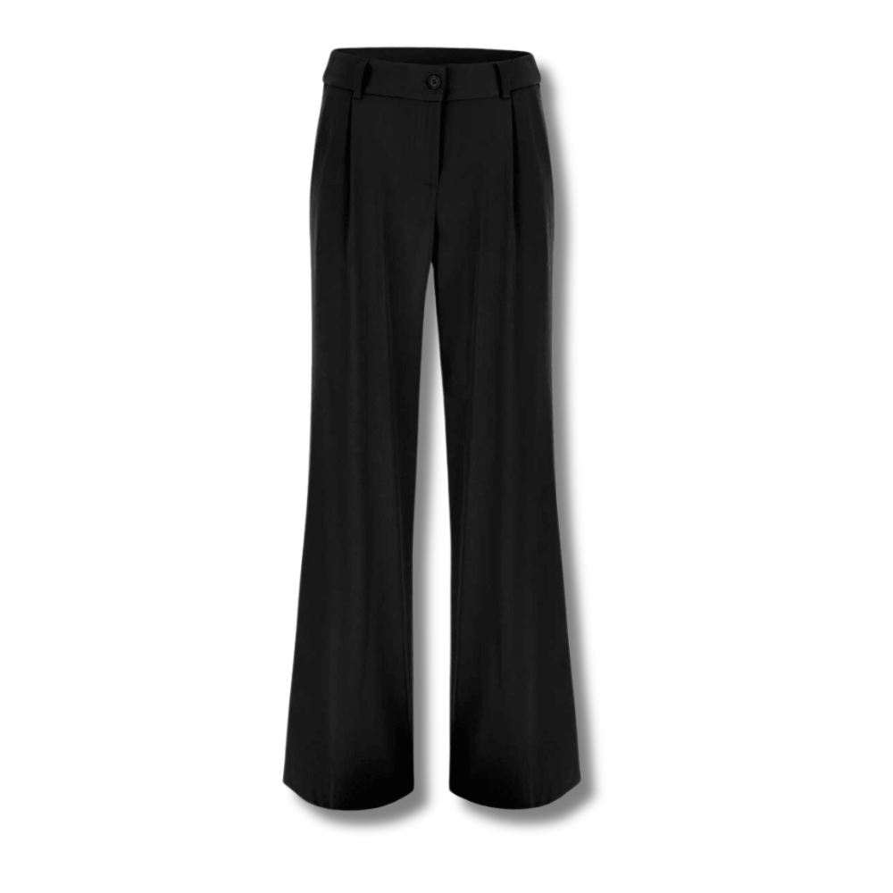 Sorte Bukser Løse - Flare Bukser Til Kvinder - Smarte Bukser Dame Trousers Danmarkmode.dk