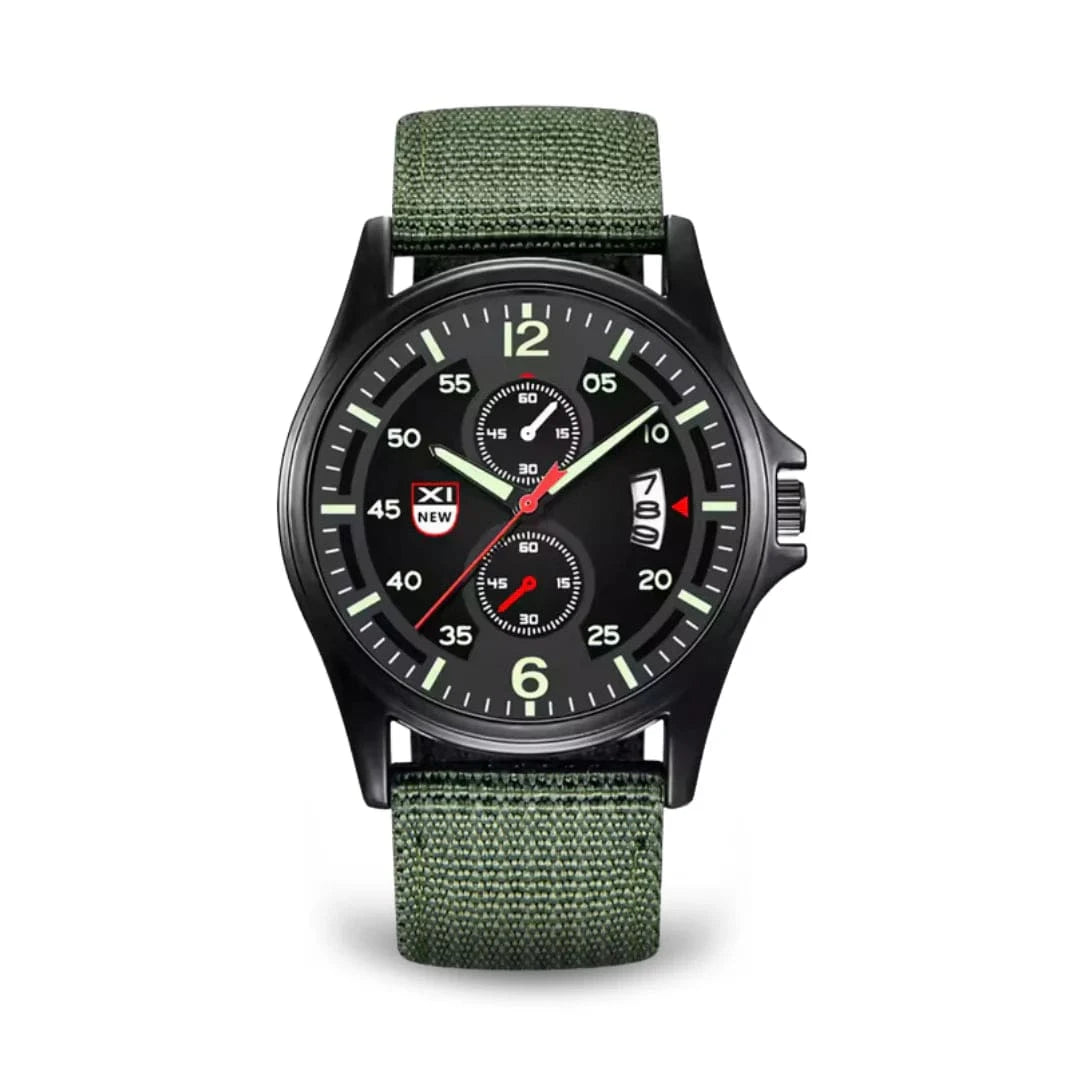 Sport Militær Quartz Ur - Analog - Vandtæt - Nylonrem Watches Danmarkmode.dk