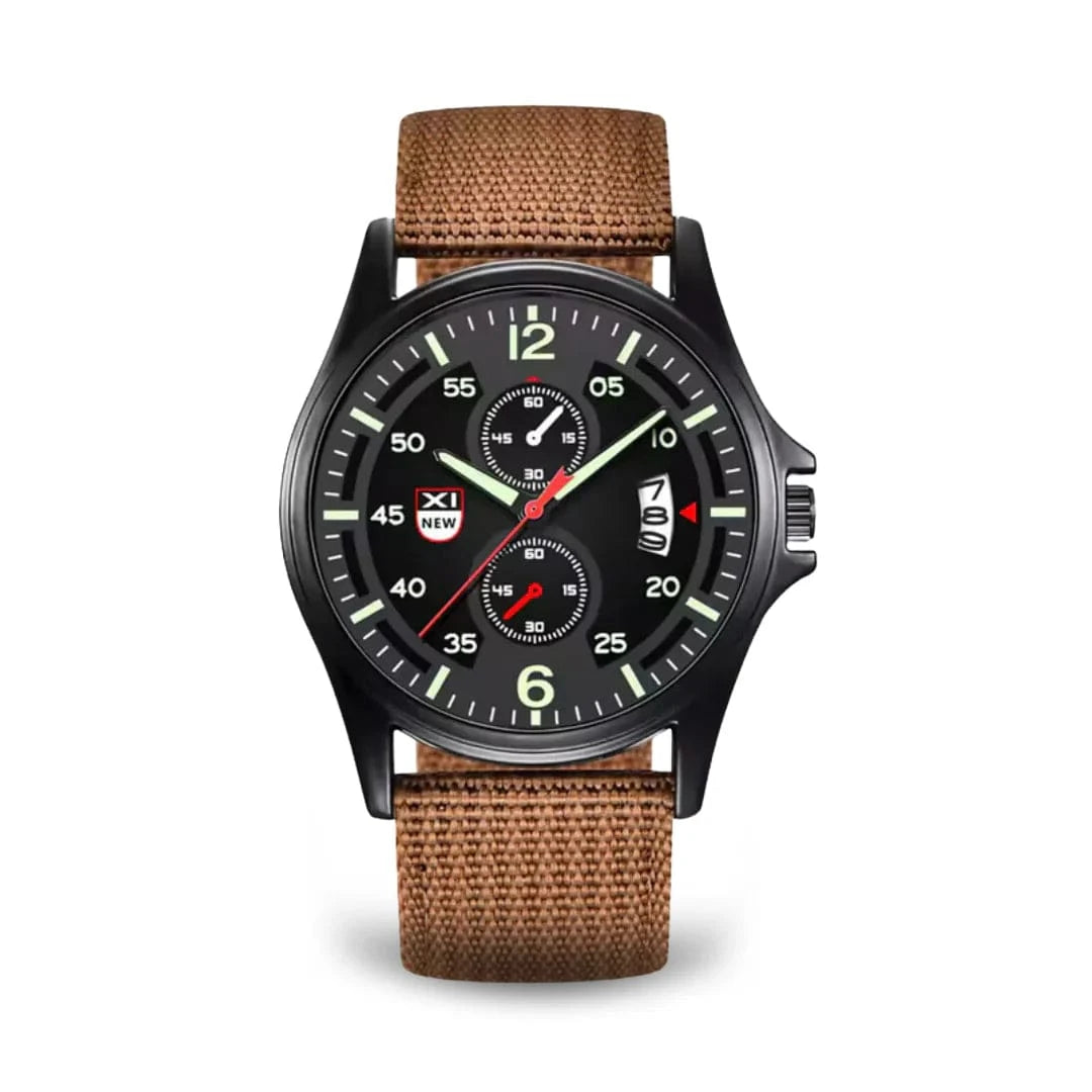 Sport Militær Quartz Ur - Analog - Vandtæt - Nylonrem Watches Danmarkmode.dk