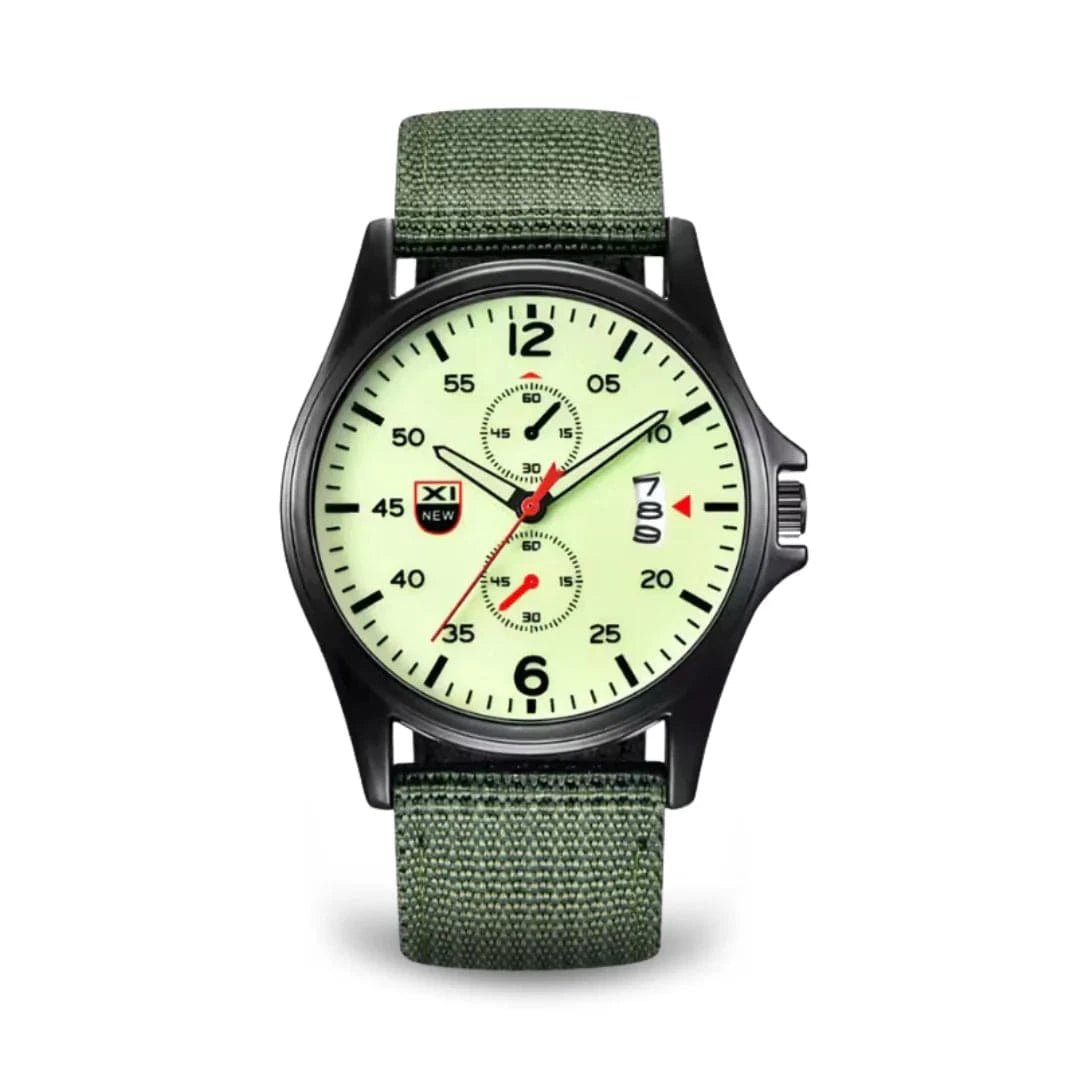 Sport Militær Quartz Ur - Analog - Vandtæt - Nylonrem Watches Danmarkmode.dk
