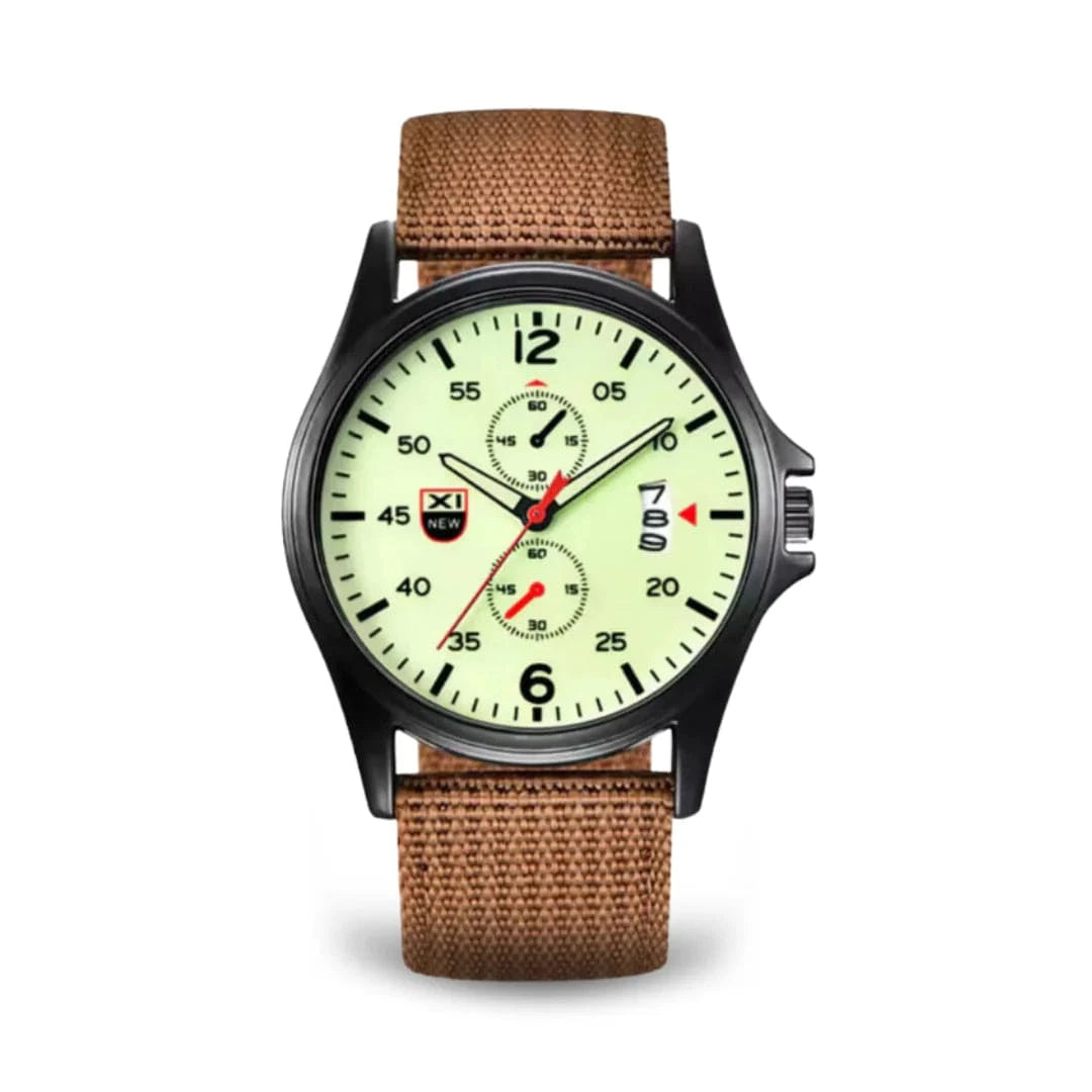Sport Militær Quartz Ur - Analog - Vandtæt - Nylonrem Watches Danmarkmode.dk