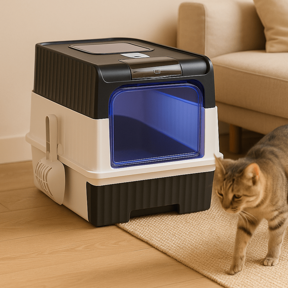 SteriPaw Haven – Selvrensende kattebakke – Automatisk sterilisering – Lugtkontrol Cat Litter Boxes Danmarkmode
