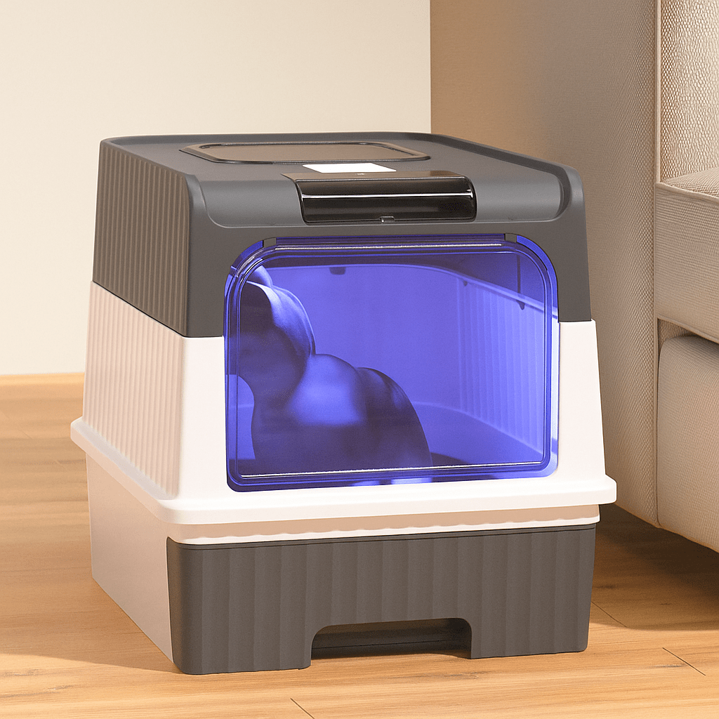 SteriPaw Haven – Selvrensende kattebakke – Automatisk sterilisering – Lugtkontrol Cat Litter Boxes Danmarkmode