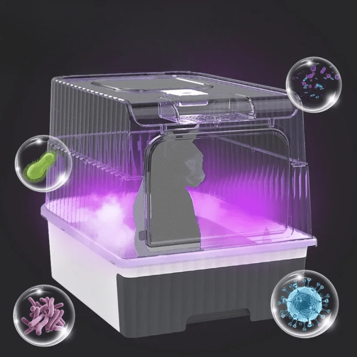 SteriPaw Haven – Selvrensende kattebakke – Automatisk sterilisering – Lugtkontrol Cat Litter Boxes Danmarkmode