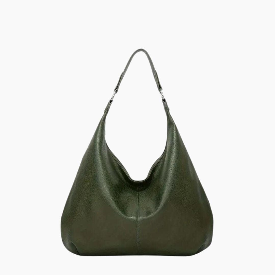 Stor Hobo Skuldertaske til Dame - En Rem, Læder, Tidløs Stil, Flere Farver Shoulder Bag Danmarkmode.dk