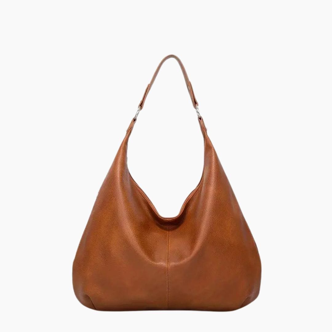 Stor Hobo Skuldertaske til Dame - En Rem, Læder, Tidløs Stil, Flere Farver Shoulder Bag Danmarkmode.dk