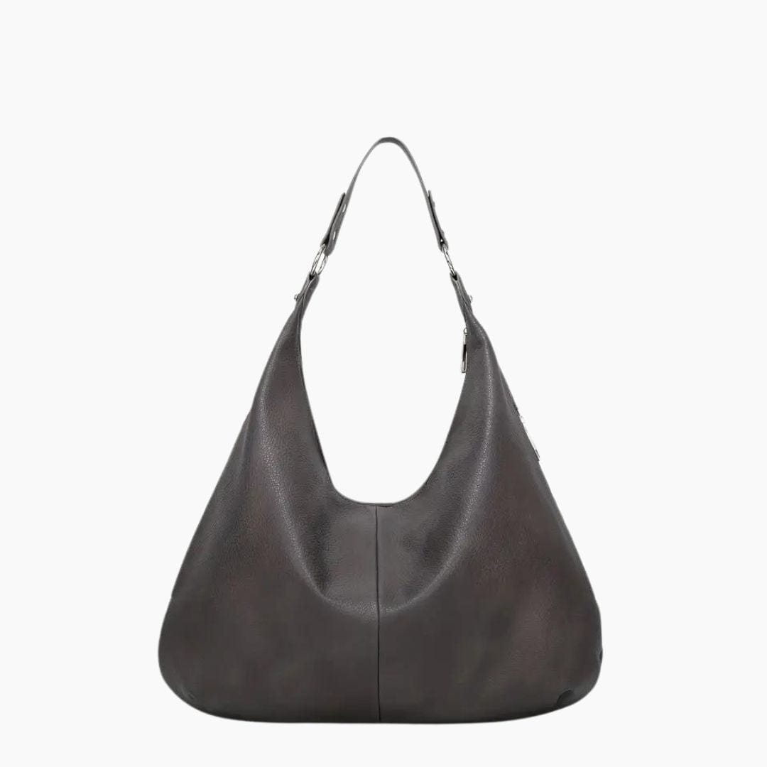 Stor Hobo Skuldertaske til Dame - En Rem, Læder, Tidløs Stil, Flere Farver Shoulder Bag Danmarkmode.dk
