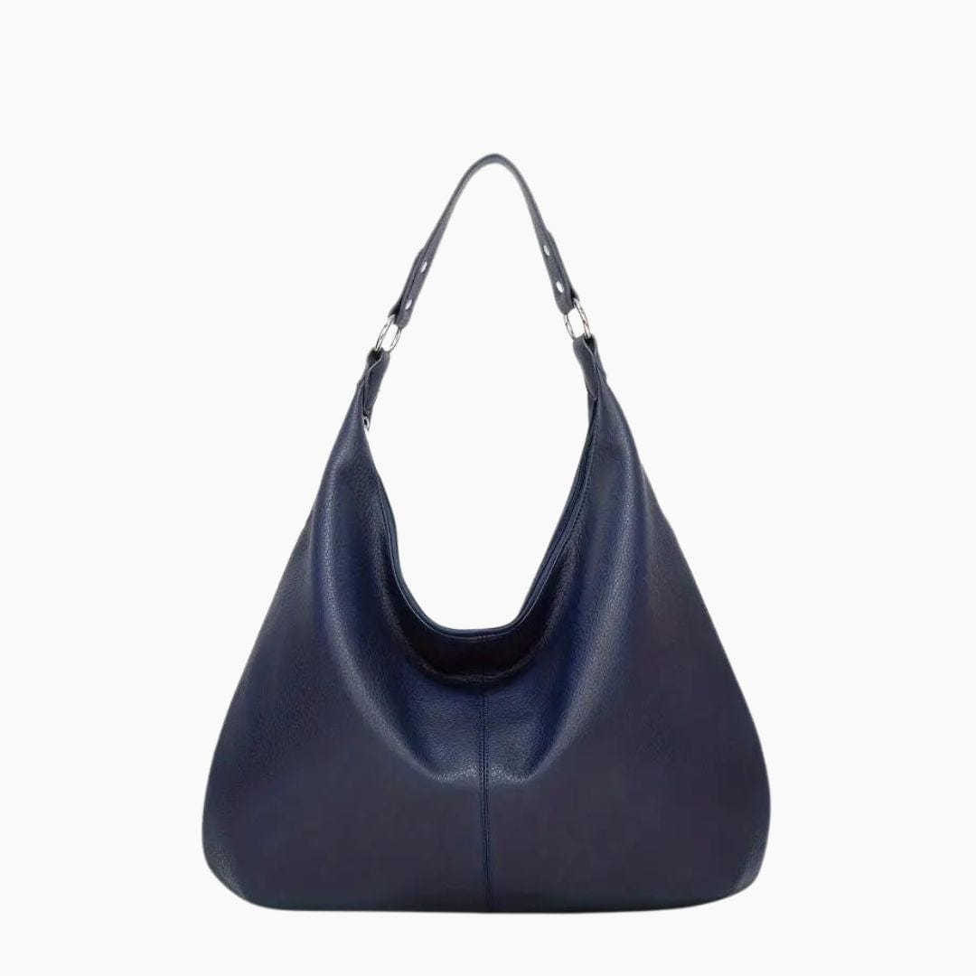 Stor Hobo Skuldertaske til Dame - En Rem, Læder, Tidløs Stil, Flere Farver Shoulder Bag Danmarkmode.dk