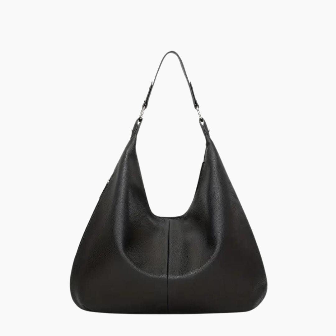 Stor Hobo Skuldertaske til Dame - En Rem, Læder, Tidløs Stil, Flere Farver Shoulder Bag Danmarkmode.dk