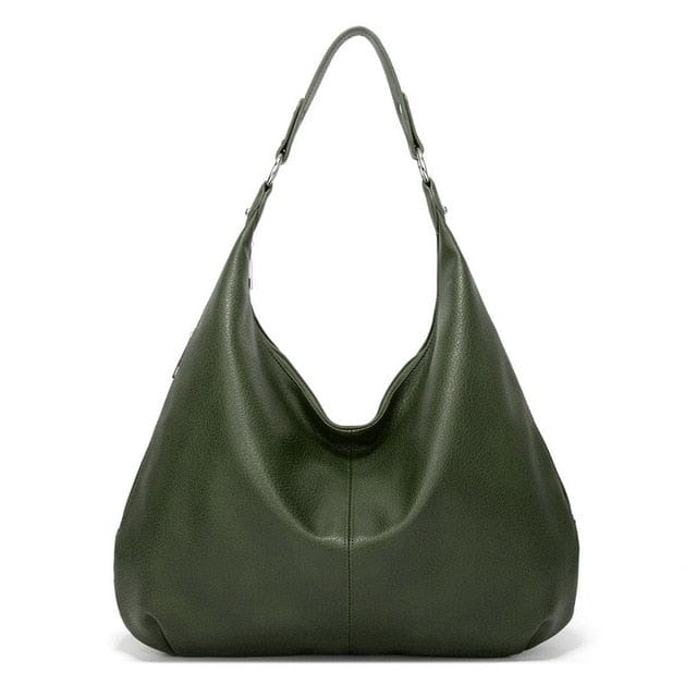 Stor Læder Skuldertaske til Dame - Håndlavet Shoulder Bag Danmarkmode.dk