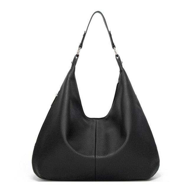 Stor Læder Skuldertaske til Dame - Håndlavet Shoulder Bag Danmarkmode.dk