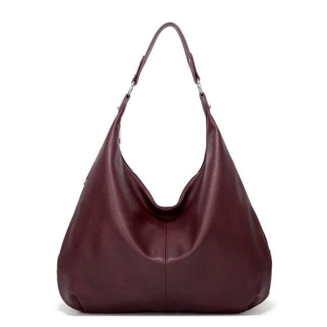 Stor Læder Skuldertaske til Dame - Håndlavet Shoulder Bag Danmarkmode.dk
