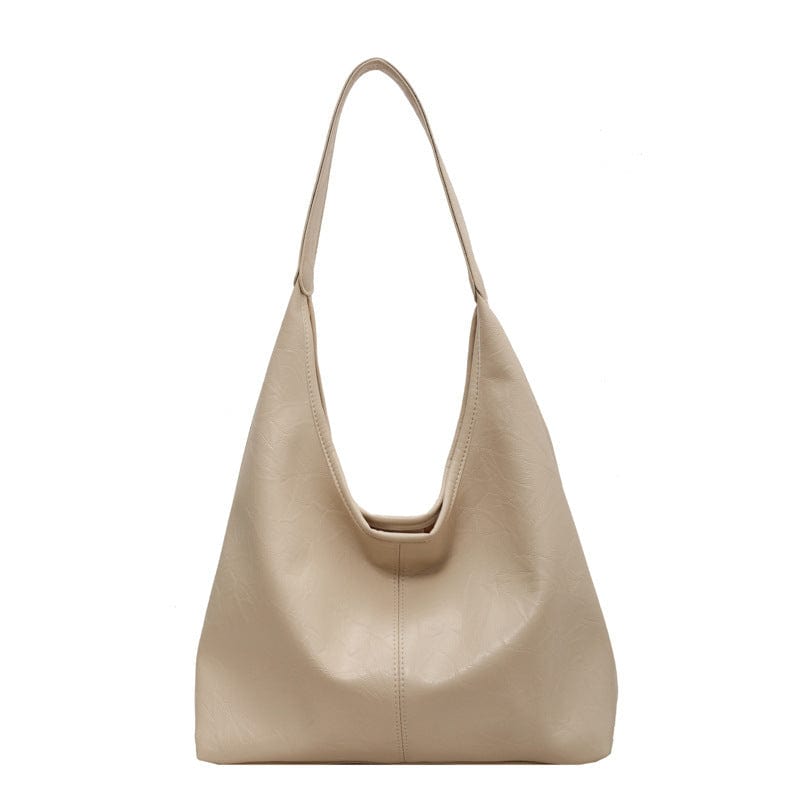Stor Vegansk Læder Hobo Taske & Clutch - Skuldertaske til Kvinder, Multi-funktionel, Mode Shoulder Bag Danmarkmode.dk