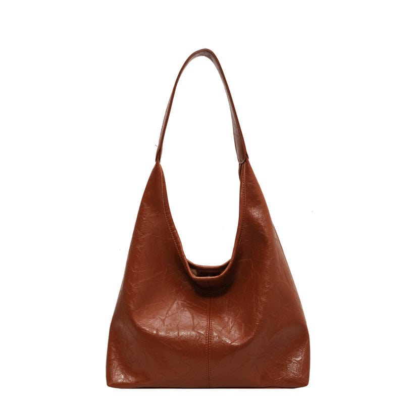 Stor Vegansk Læder Hobo Taske & Clutch - Skuldertaske til Kvinder, Multi-funktionel, Mode Shoulder Bag Danmarkmode.dk