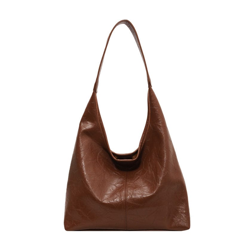 Stor Vegansk Læder Hobo Taske & Clutch - Skuldertaske til Kvinder, Multi-funktionel, Mode Shoulder Bag Danmarkmode.dk