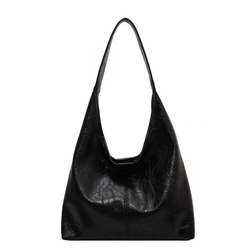 Stor Vegansk Læder Hobo Taske & Clutch - Skuldertaske til Kvinder, Multi-funktionel, Mode Shoulder Bag Danmarkmode.dk