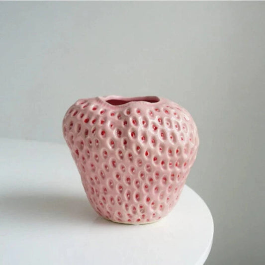 Strawberry Keramik Vaser - Blomsterpotter - Boligindretning - Bordplade Vases Danmarkmode.dk