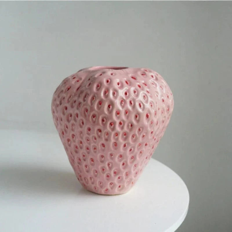 Strawberry Keramik Vaser - Blomsterpotter - Boligindretning - Bordplade Vases Danmarkmode.dk