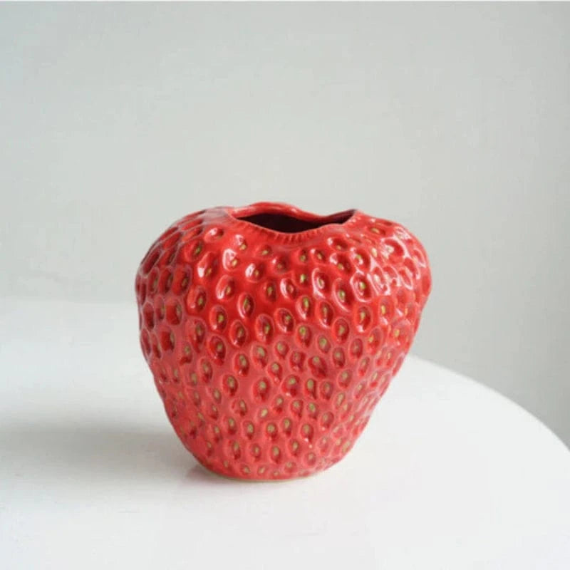 Strawberry Keramik Vaser - Blomsterpotter - Boligindretning - Bordplade Vases Danmarkmode.dk
